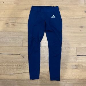 Women’s Adidas Techfit navy leggings - large